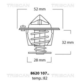 Achetez des Thermostat d'eau TRISCAN 8620 10782 à prix pour 21,97 €