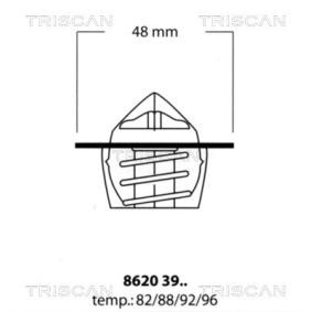 VOLKSWAGEN Kühlwasserthermostat von TRISCAN