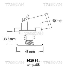 Kühlwasserthermostat von TRISCAN