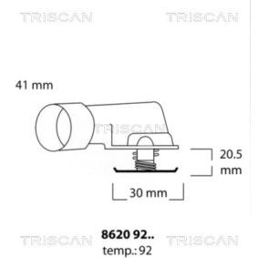 Kühlwasserthermostat von TRISCAN