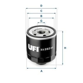 Köp Oljefilter av UFI 23.282.00 till det låga priset 77,27 kr