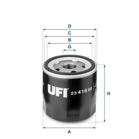 Ölfilter von UFI 23.474.00