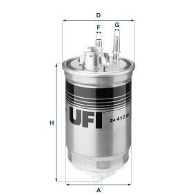 Achetez des Filtre à carburant UFI 24.412.00 à prix pour 16,07 €