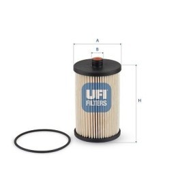 Köp Bränslefilter av UFI 26.012.00 till det låga priset 156,66 kr