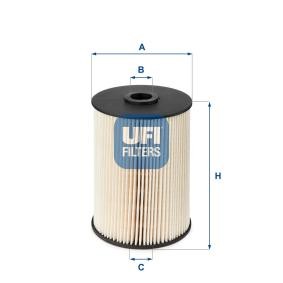 Köp Bränslefilter av UFI 26.021.00 till det låga priset 238,67 kr