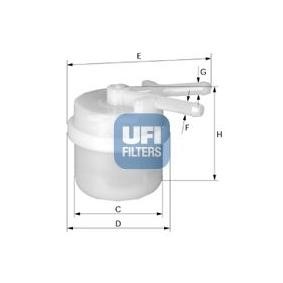 Köp Bränslefilter av UFI 31.006.00 till det låga priset 82,70 kr