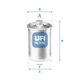 Compre Filtro de combustível da UFI 31.506.00 a um preço baixo por 14,04 €