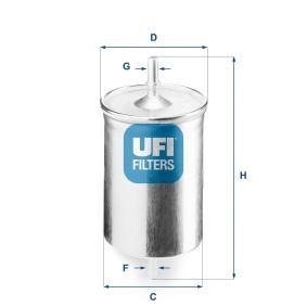 Compre Filtro de combustível da UFI 31.718.00 a um preço baixo por 10,92 €