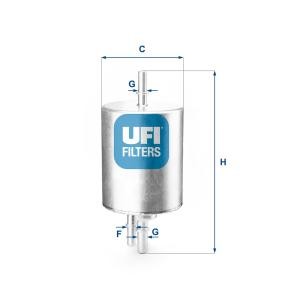 Compre Filtro de combustível da UFI 31.830.00 a um preço baixo por 21,41 €