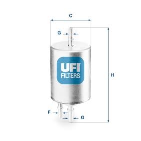 Compre Filtro de combustível da UFI 31.831.00 a um preço baixo por 21,86 €