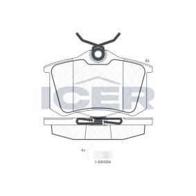 Bremsbeläge von ICER