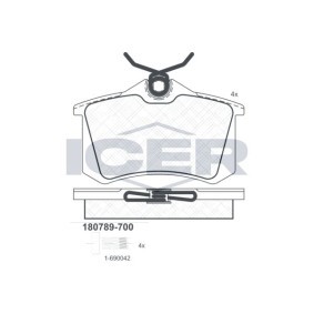 Bremsbeläge von ICER