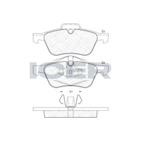 Acquista Kit pastiglie freni da ICER 181434 a buon mercato per soli 22,28 €