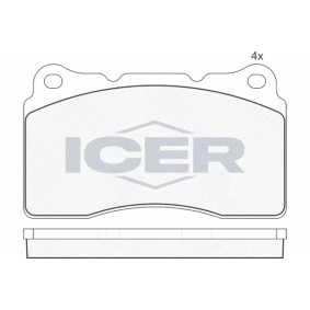 Acquista Kit pastiglie freni da ICER 181582 a buon mercato per soli 32,06 €