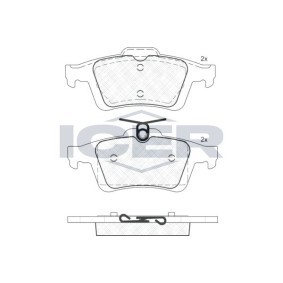 Acquista Kit pastiglie freni da ICER 181744 a buon mercato per soli 40,99 €
