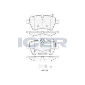 Acquista Kit pastiglie freni da ICER 181756 a buon mercato per soli 33,64 €