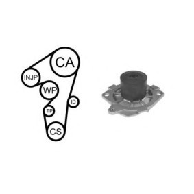 Achetez des Kit de distribution + pompe à eau AIRTEX WPK-159502 à prix pour 132,57 €