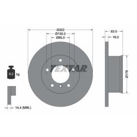 Comprar Disco de freno de TEXTAR 92020300 a bajo precio de 71,21 €