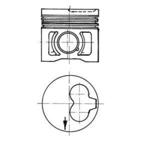 Kolben von KOLBENSCHMIDT 40218620