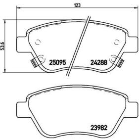 Comprar Juego de pastillas de freno de BREMBO P 66 001 a bajo precio de 32,06 €