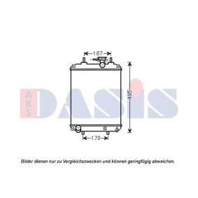 Achetez des Radiateur du moteur AKS DASIS 360028N à prix pour 143,33 €