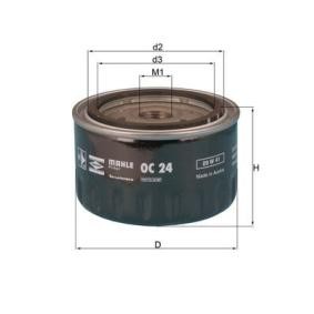 Ölfilter von MAHLE ORIGINAL OC 24