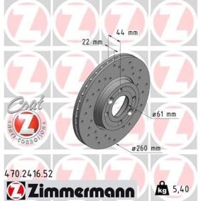 Comprar Disco de freno de ZIMMERMANN 470.2416.52 a bajo precio de 89,72 €