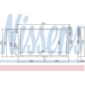 Achetez des Condenseur, climatisation NISSENS 94819 à prix pour 140,07 €