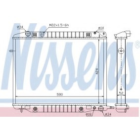 Achetez des Radiateur du moteur NISSENS 63015 à prix pour 457,83 €