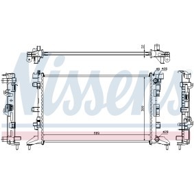 Achetez des Radiateur du moteur NISSENS 637602 à prix pour 147,30 €