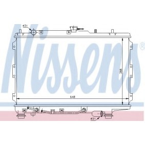 Achetez des Radiateur du moteur NISSENS 66601 à prix pour 79,29 €
