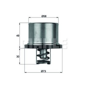 Kühlwasserthermostat von BEHR THERMOT-TRONIK THD 1 75