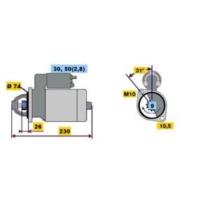 Köp Startmotor av BOSCH 0 001 108 206 till det låga priset 5718,26 kr