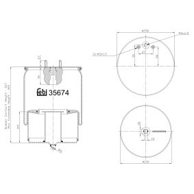 Acquista Soffietto, Sospensione pneumatica da FEBI BILSTEIN 35674 a buon mercato per soli 112,73 €