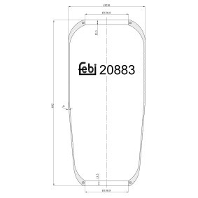 Acquista Soffietto, Sospensione pneumatica da FEBI BILSTEIN 20883 a buon mercato per soli 46,54 €