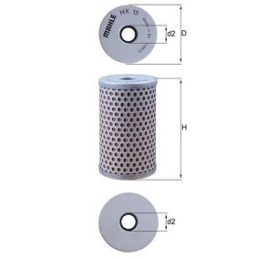 Køb Hydraulikfilter, styretøj af KNECHT HX 15 til den lave pris 58,92 DKK