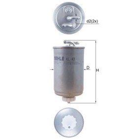 Compre Filtro de combustível da KNECHT KL 43 a um preço baixo por 27,14 €
