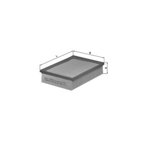 CHRYSLER Luftfilter von KNECHT