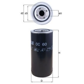Køb Oliefilter af KNECHT OC 60 til den lave pris 139,58 DKK