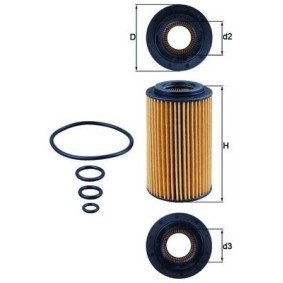 Achetez des Filtre à huile KNECHT OX 153/7D à prix pour 12,11 €