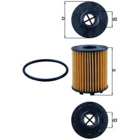 Achetez des Filtre à huile KNECHT OX 371D à prix pour 11,91 €