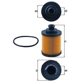 Achetez des Filtre à huile KNECHT OX 418D à prix pour 12,95 €