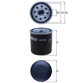 Achetez des Filtre à huile KNECHT OC 534 à prix pour 8,48 €