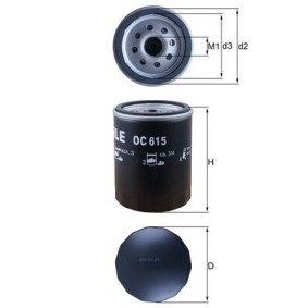 Achetez des Filtre à huile KNECHT OC 615 à prix pour 17,37 €