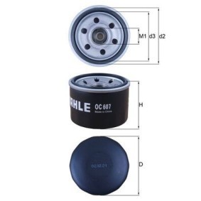 Achetez des Filtre à huile KNECHT OC 607 à prix pour 11,51 €