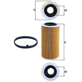 Ölfilter des Herstellers KNECHT - Originalware Artikelnummer: OX 370D1