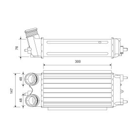 Köp Intercooler av VALEO 818242 till det låga priset 1274,07 kr