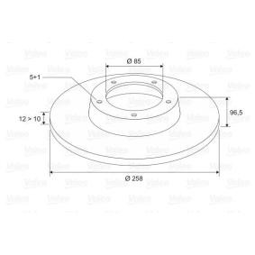 Comprar Disco de freno de VALEO 197304 a bajo precio de 73,08 €