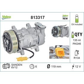 Acquista Compressore aria condizionata da VALEO 813317 a buon mercato per soli 363,76 €