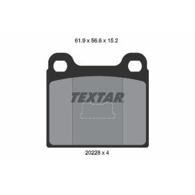Comprar Juego de pastillas de freno de TEXTAR 2022803 a bajo precio de 24,36 €